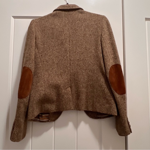 Weekend Max Mara Herringbone Wool Jacket (4) Brown - Picture 3 of 8